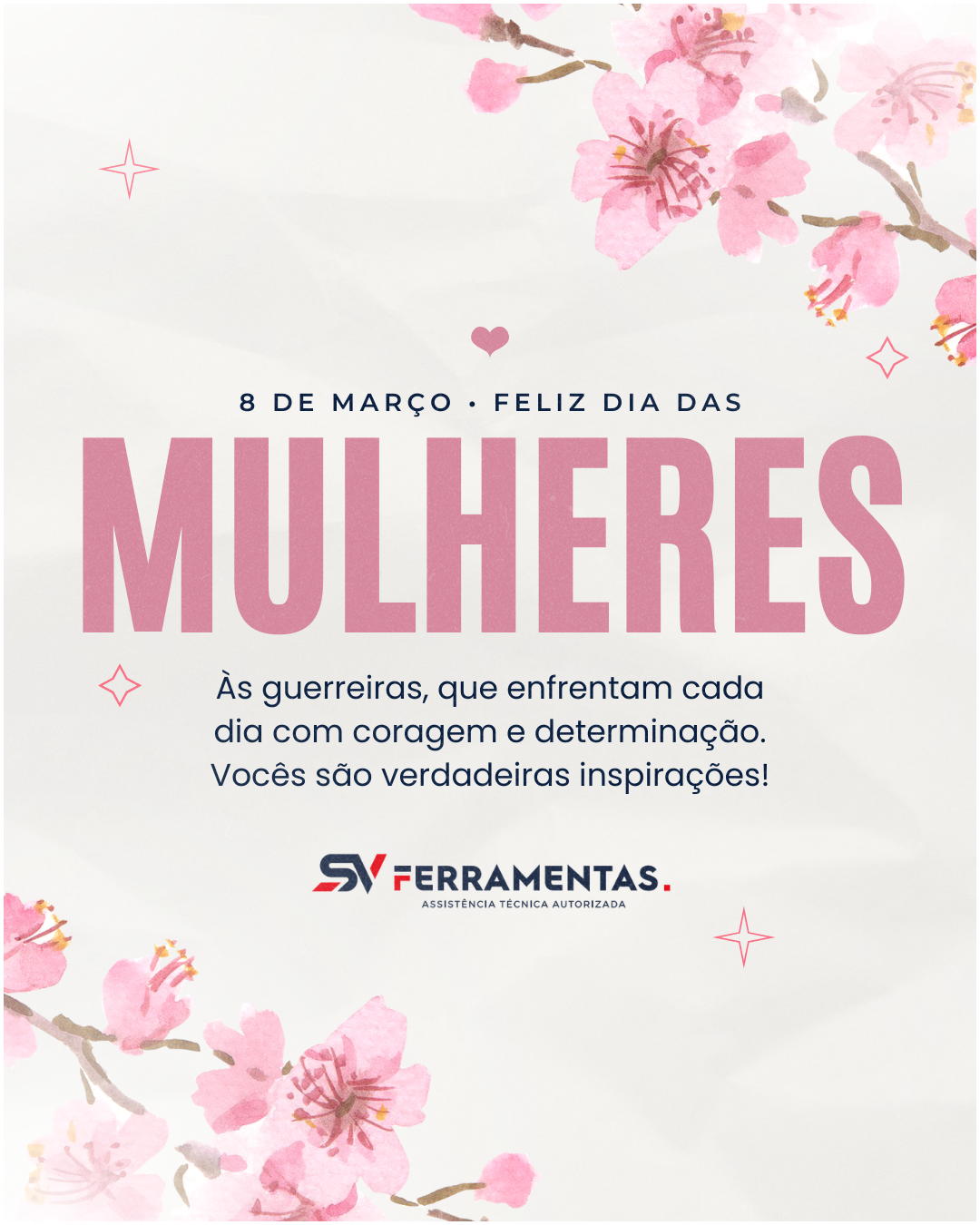 SV Ferramentas - dia da mulher