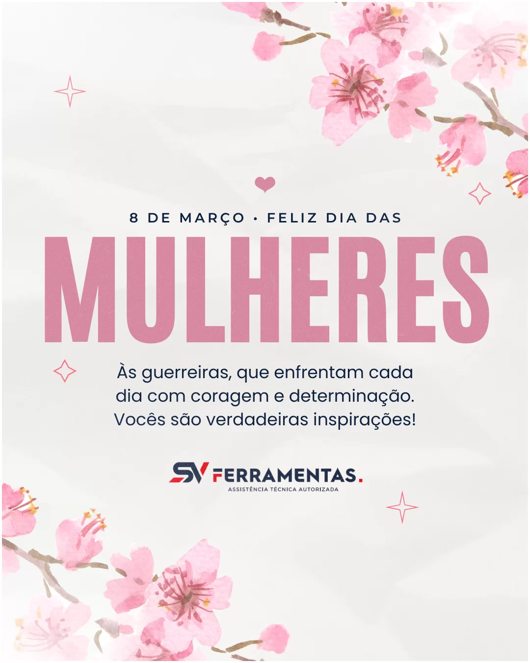 SV Ferramentas - dia da mulher